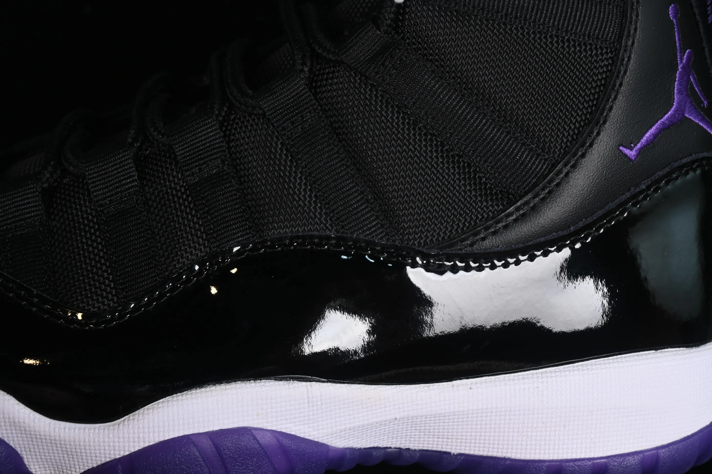 All categories Air Jordan Jordan series basketball shoes Air Jordan 11 Air Jordan 11 Retro AJ11 Joe 11 patent leather black and purple CT8812-999
